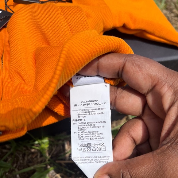 Dolce & Gabbana Infant Logo Patch Track Shorts and Zip-Up Hoodie - Picture 12 of 16